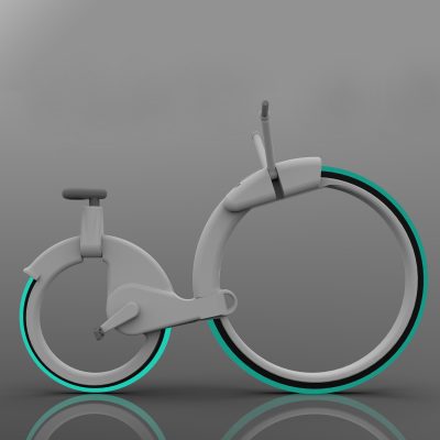 Cyclopic ebike hubless wheel