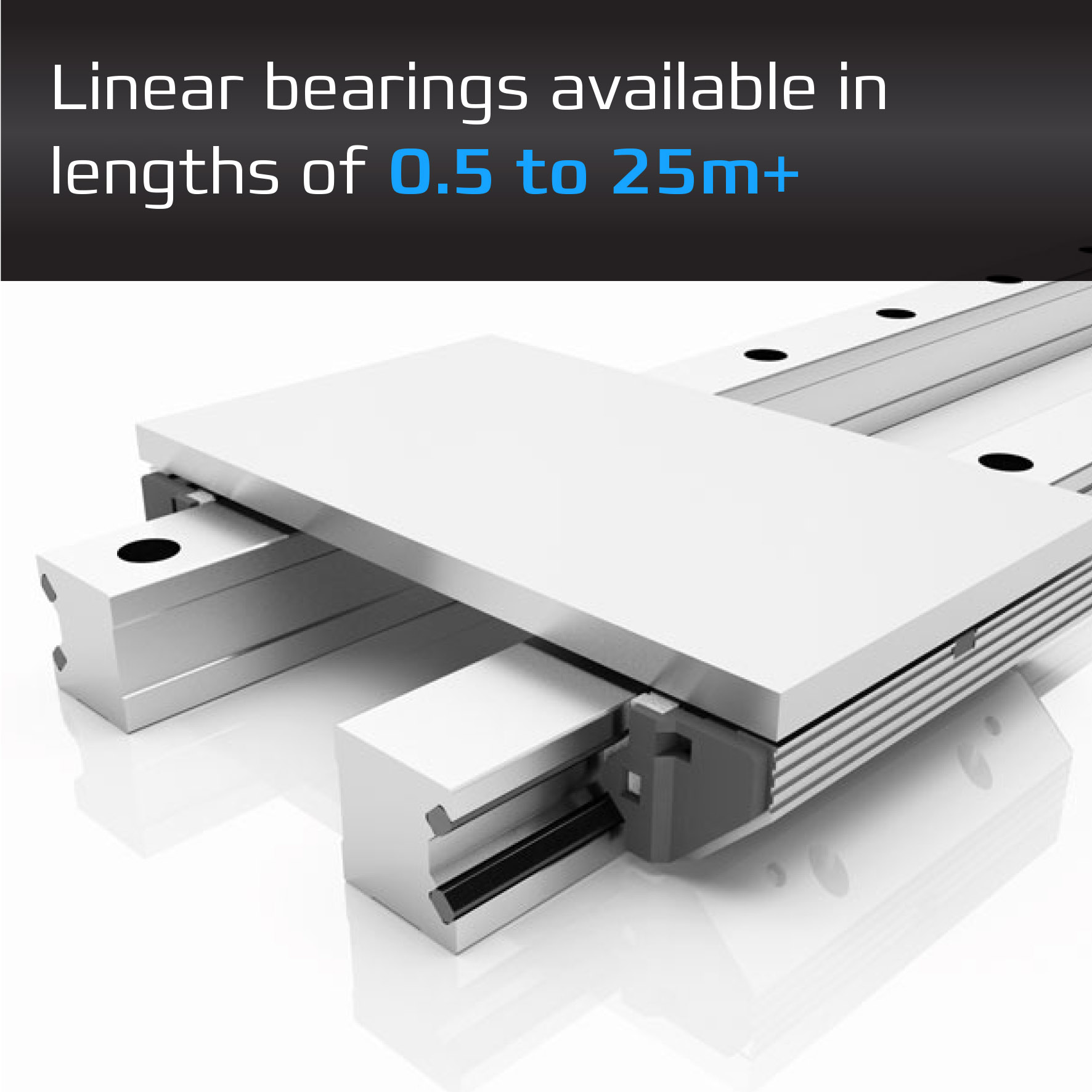 Linear guide for camera running